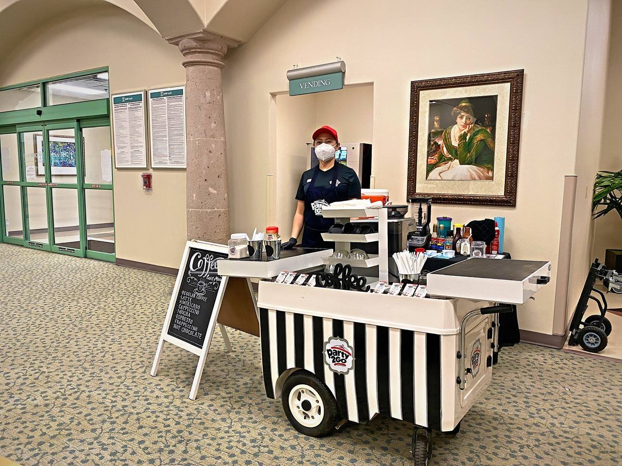 Coffee cart service in McAllen TX by Party2Go